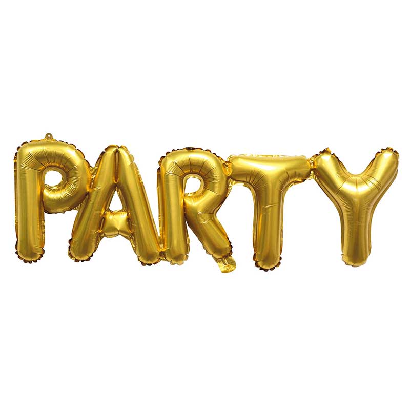 PARTY GOLD FOIL BALLOON KIT