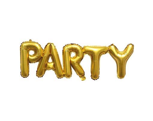 PARTY GOLD FOIL BALLOON KIT