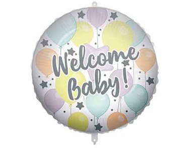 18in WELCOME BABY FOIL BALLOON