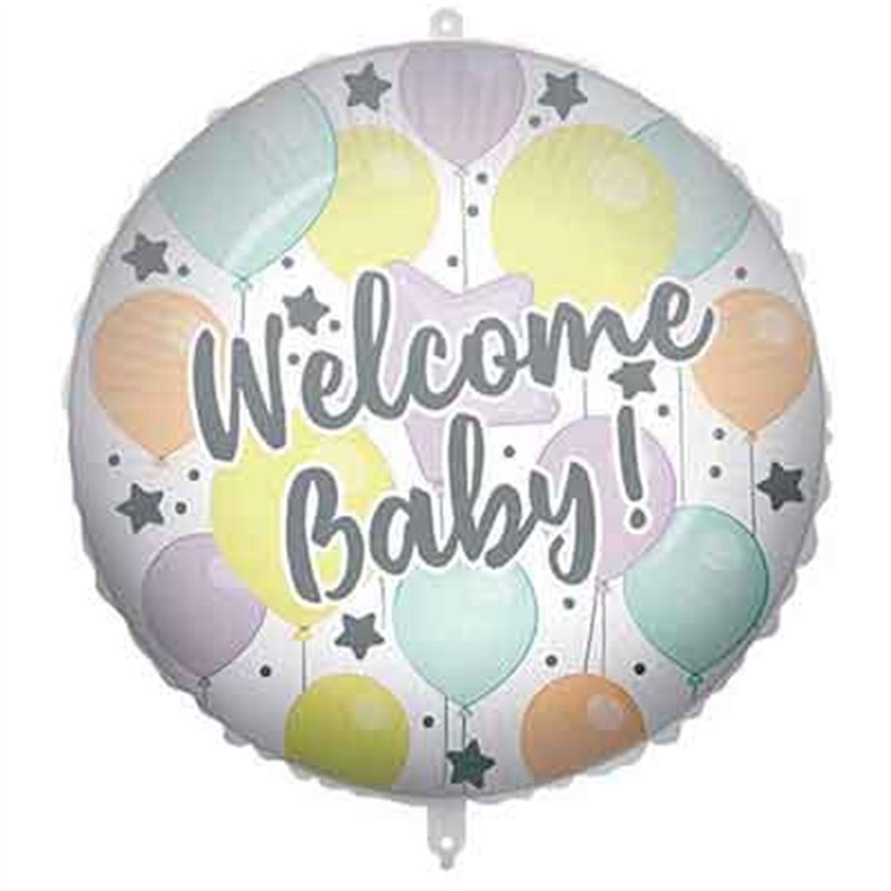 18in WELCOME BABY FOIL BALLOON