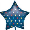 18in BLUE STARS FOIL BALLOON