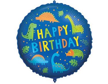 18in HAPPY BIRTHDAY DINO FOIL BALLOON