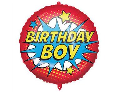 18in HAPPY BIRTHDAY SUPER HERO FOIL BALLOON