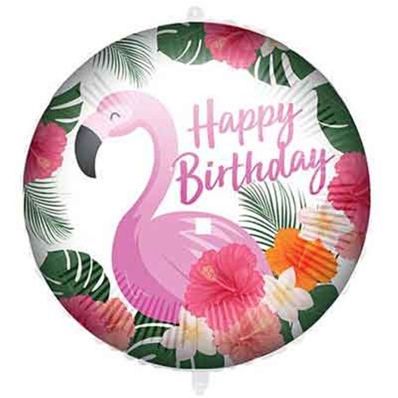 18in FLAMINGO HAPPY BIRTHDAY FOIL BALLOON