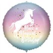 18in MAGICAL BIRTHDAY UNICORN FOIL BALLOON