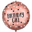 18in ROSE-GOLD BIRTHDAY GIRL FOIL BALLOON