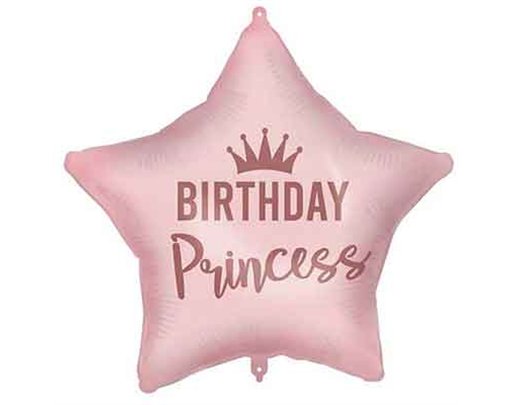 18in BIRTHDAY PRINCESS PINK FOIL BALLOON