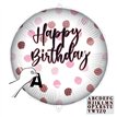 18in PERSONALISED HAPPY BIRTHDAY PIINK FOIL BALLOON