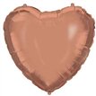 18in ROSE GOLD HEART SHAPED FOIL BALLOON