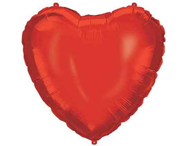18in RED HEART SHAPED FOIL BALLOON