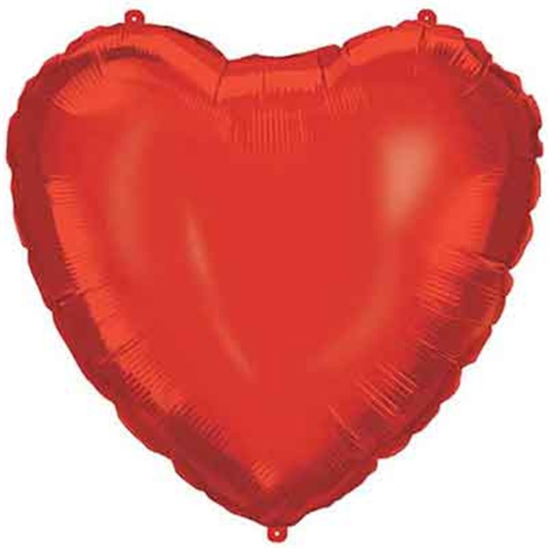 18in RED HEART SHAPED FOIL BALLOON
