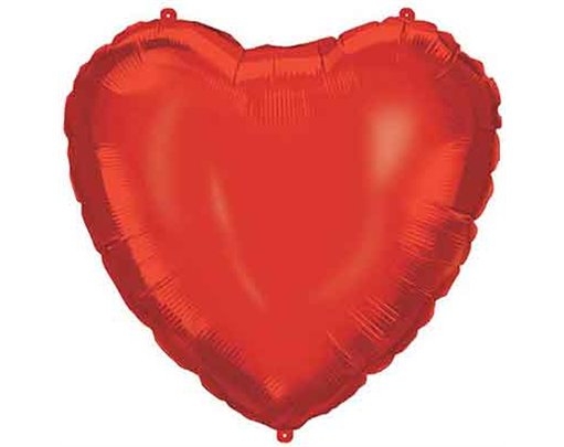 18in RED HEART SHAPED FOIL BALLOON