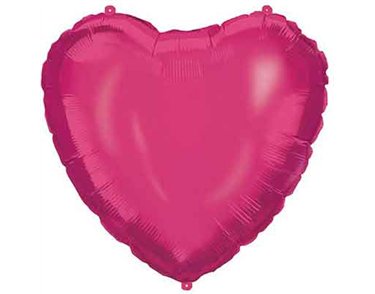 18in PINK HEART SHAPED FOIL BALLOON