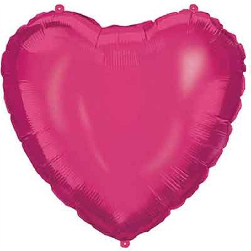 18in PINK HEART SHAPED FOIL BALLOON