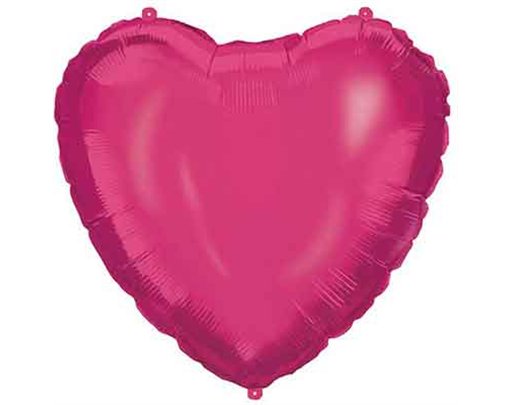18in PINK HEART SHAPED FOIL BALLOON