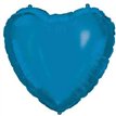 18in BLUE HEART SHAPED FOIL BALLOON