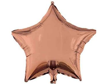 18in ROSE GOLD STAR SHAPED FOIL BALLOON