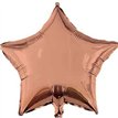 18in ROSE GOLD STAR SHAPED FOIL BALLOON