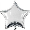 18in SILVER STAR SHAPED FOIL BALLOON