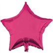 18in PINK STAR SHAPED FOIL BALLOON