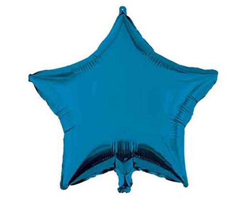 18in BLUE STAR SHAPED FOIL BALLOON