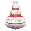 HAPPY BIRTHDAY CAKE SUPERSIZED FOIL BALLOON