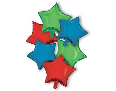 RED/BLUE/GREEN BOUQUET FOIL BALLOON BOUQUET