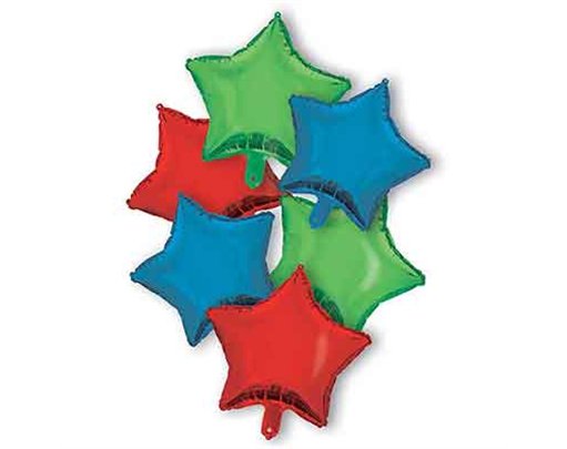 RED/BLUE/GREEN BOUQUET FOIL BALLOON BOUQUET