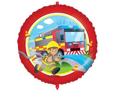 18in FIREFIGHTERS FOIL BALLOON