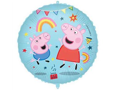 18in PEPPA PIG MESSY PLAY FOIL BALLOON