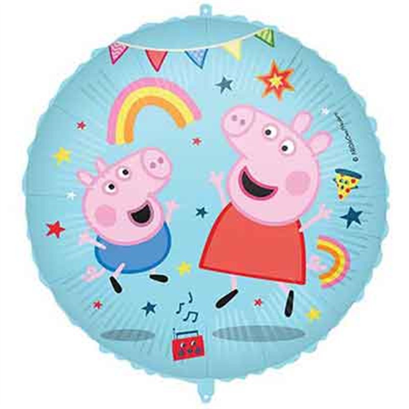 18in PEPPA PIG MESSY PLAY FOIL BALLOON
