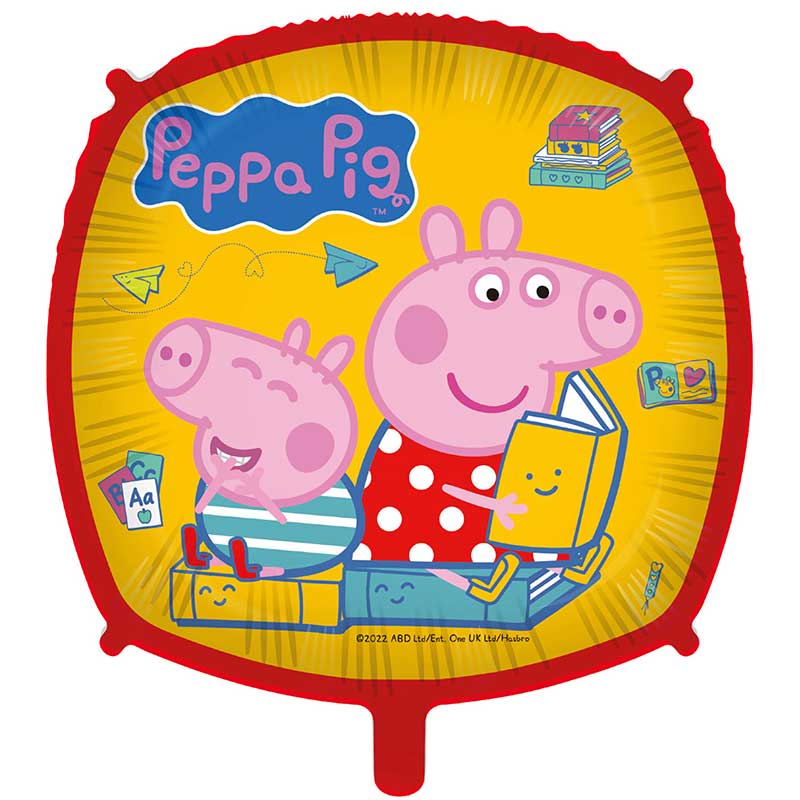 18in SQUARE PEPPA PIG FOIL BALLOON