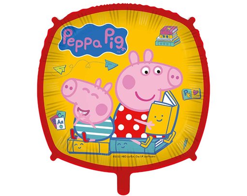 18in SQUARE PEPPA PIG FOIL BALLOON