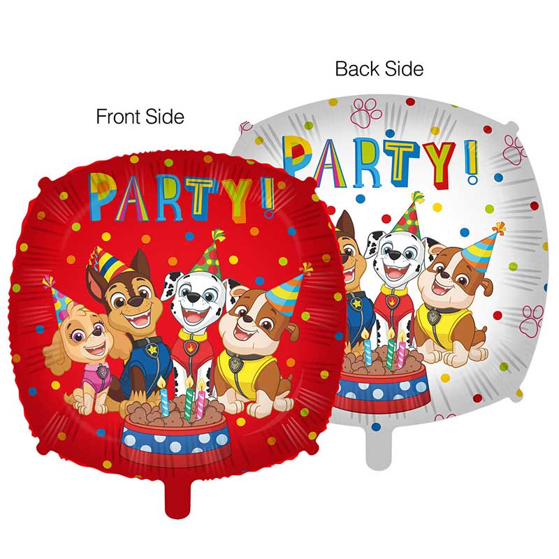 18n SQUARE PAW PATROL PARTY FOIL BALLOON