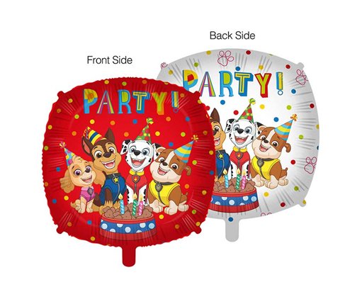18n SQUARE PAW PATROL PARTY FOIL BALLOON