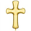 GOLD CROSS FOIL BALLOON
