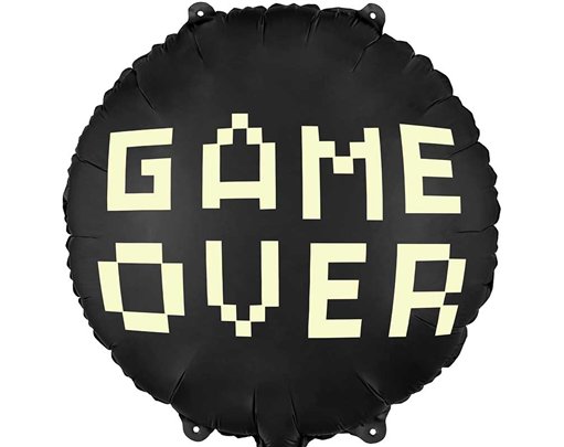 18in GAME OVER FOIL BALLOON