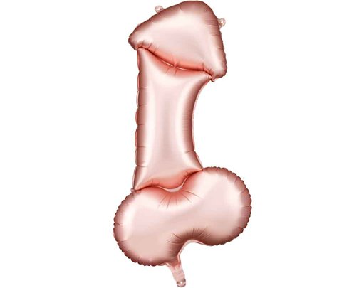 ROSE GOLD PENIS FOIL BALLOON
