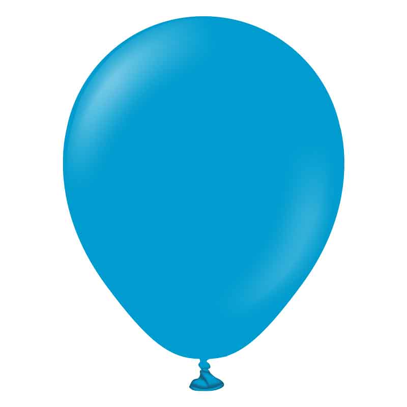 100PK 5in STANDARD CARIBBEAN BLUE KALISAN LATEX