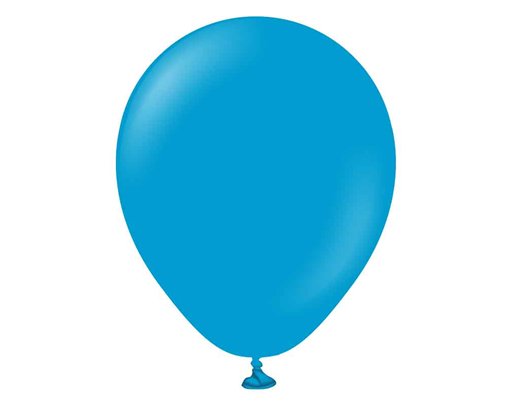 100PK 5in STANDARD CARIBBEAN BLUE KALISAN LATEX