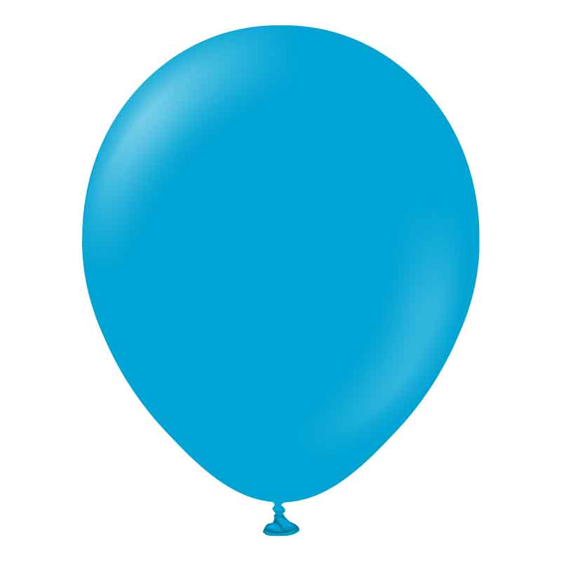 100PK 12in STANDARD CARIBBEAN BLUE KALISAN LATEX
