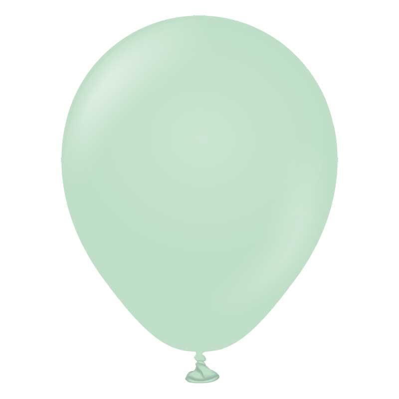 100PK 5in MACARON PALE GREEN KALISAN LATEX