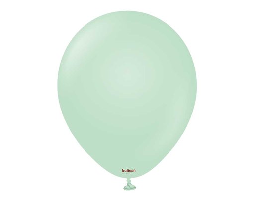 100PK 12in MACARON PALE GREEN KALISAN LATEX