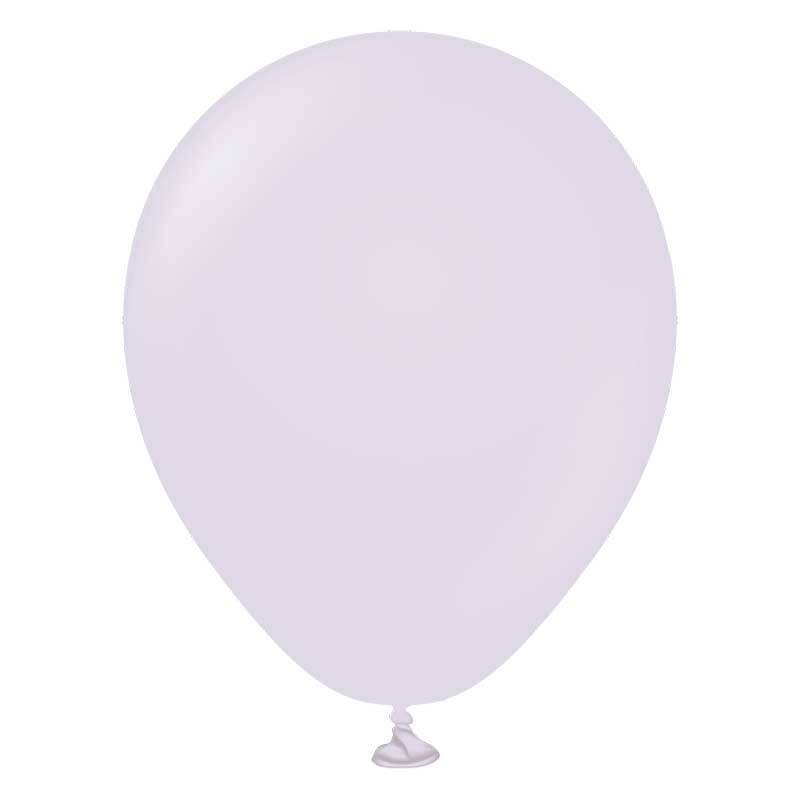 100PK 5in MACARON PALE LILAC KALISAN LATEX
