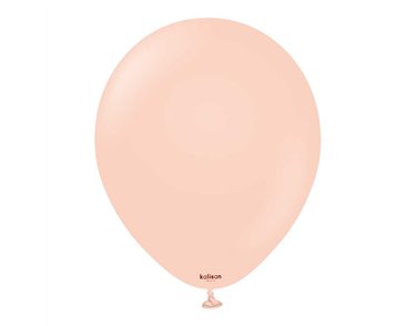 100PK 12in MACARON PALE SALMON KALISAN LATEX