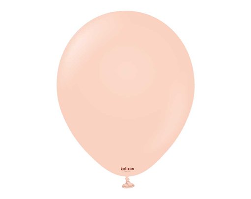 100PK 12in MACARON PALE SALMON KALISAN LATEX