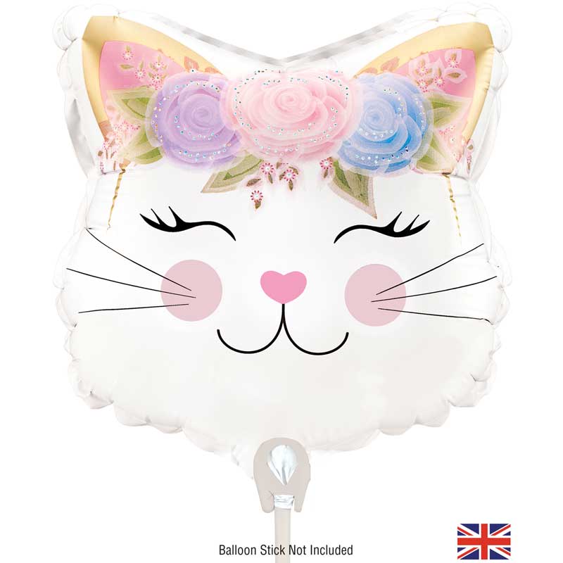 9in MINI SHAPE FLORAL KITTEN