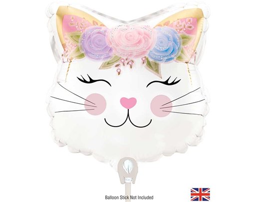 9in MINI SHAPE FLORAL KITTEN