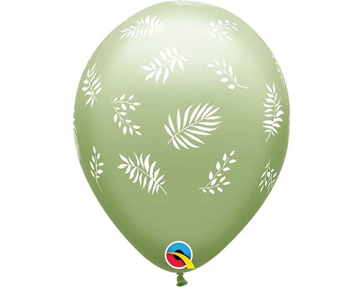 25PK 11in TROPICAL GREENERY QUALATEX