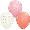 25PK 11in BOHO SPECKLE DOTS QUALATEX
